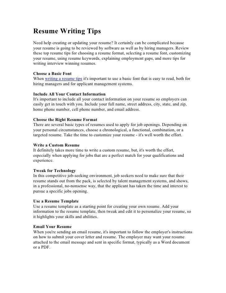 custom resume writing keywords